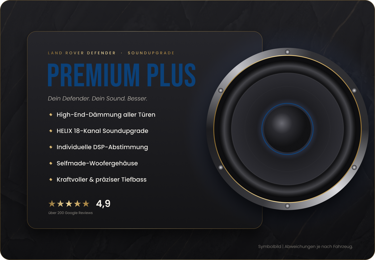 Land Rover Defender Premium Plus Soundupgrade