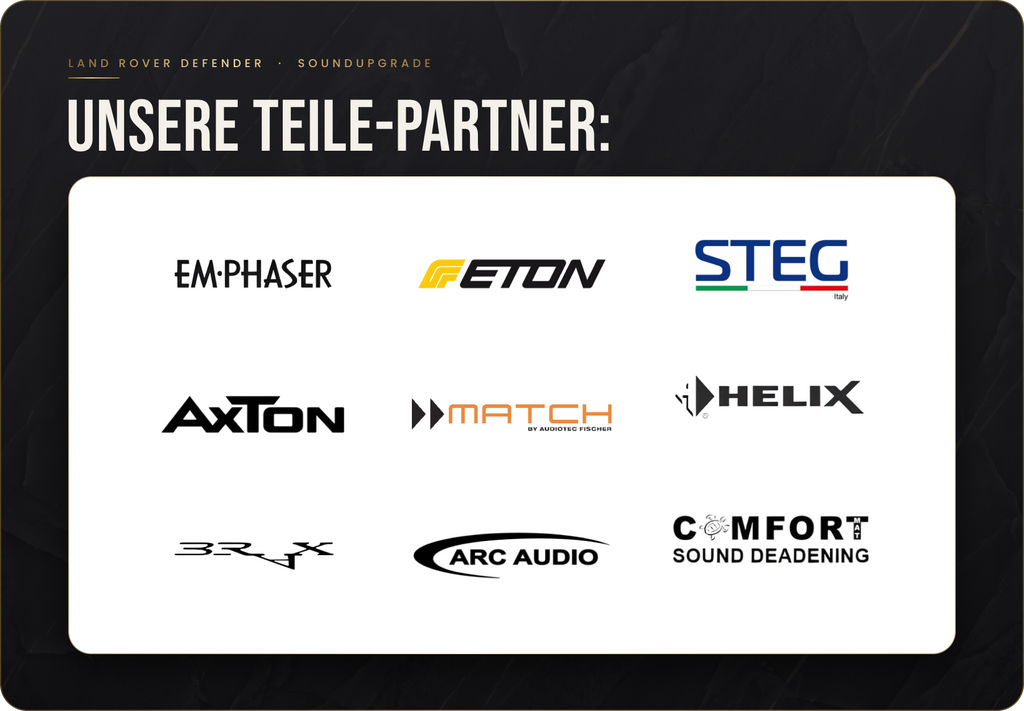 Land Rover Defender Soundupgrade – Teile-Partner