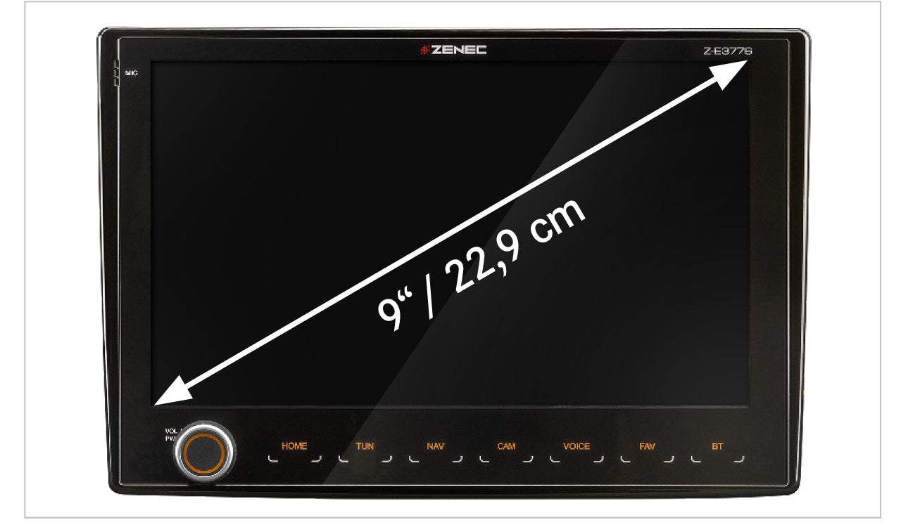ZENEC Z-E3776 9 Zoll Infotainer für FIAT Ducato wl. CP GAA