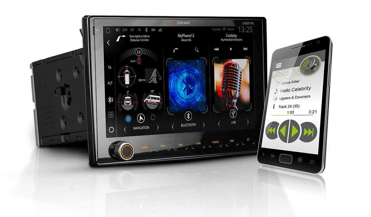 ZENEC Z-E3776 9 Zoll Infotainer für FIAT Ducato wl. CP GAA